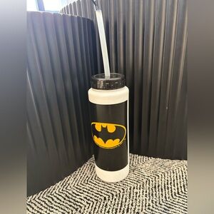 Rare Batman vintage Logo Water Bottle - Black and White